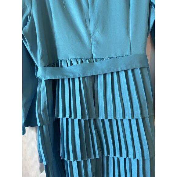 In The Style Plus Women’s Exclusive Danny Dye Front Blazer Dress Blue Size 20 - Picture 8 of 10